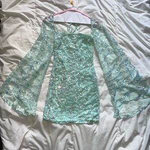 BEAUTIFUL SEQUINS SHORT FAIRY PROM DRESS✨ From Lucy in the sky